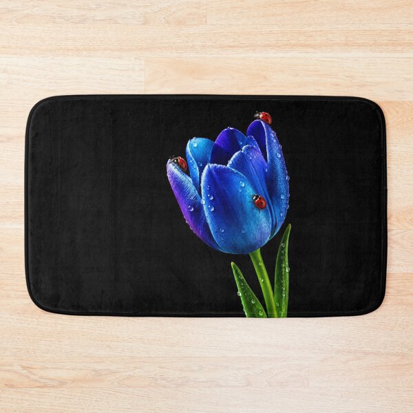 Item preview, Ladybugs on an Electric Blue Tulip designed and sold by Kimberly Palmer.