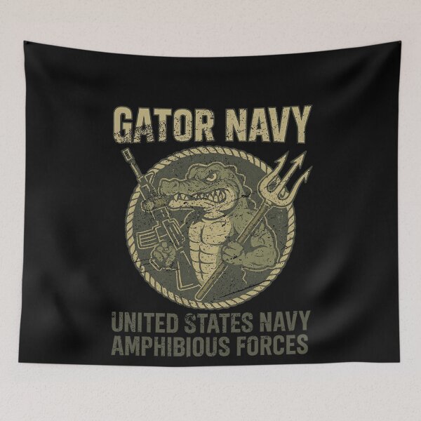 Item preview, Gator Navy United States Navy Amphibious Forces Military Design designed and sold by Morbiusshop.