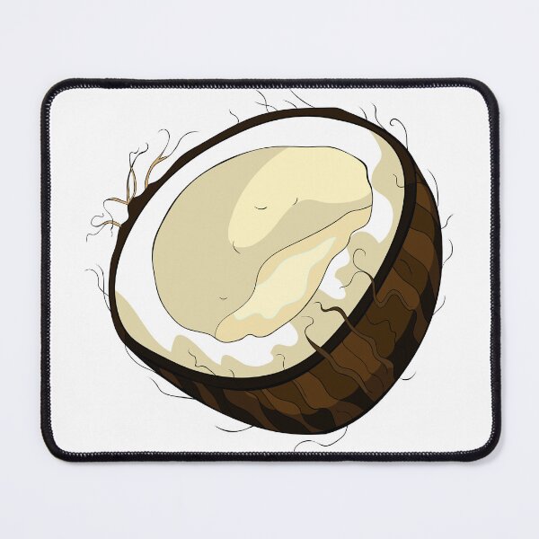 Item preview, Exotic Tropical Coconut Fruit Summer Illustration designed and sold by OrPolly.