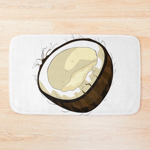 Item preview, Exotic Tropical Coconut Fruit Summer Illustration designed and sold by OrPolly.