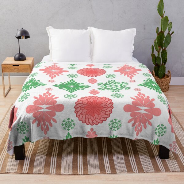 Item preview, Pink and Green Floral Mandala Pattern with Decorative Botanical Motifs on White Background designed and sold by Ei-Ei.