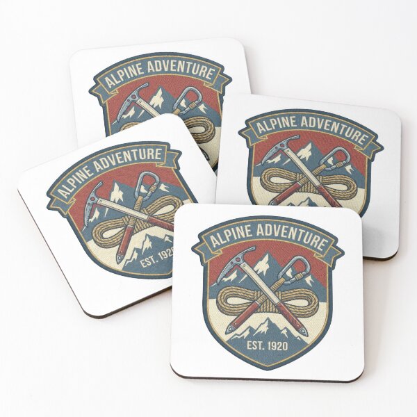 Item preview, Vintage Alpine Adventure Retro Mountaineering Climbing Badge designed and sold by Rahat3344.