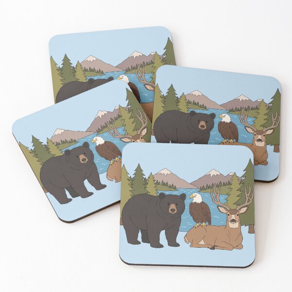 Item preview, Retro Cartoon North American Wildlife designed and sold by Milasneeze.