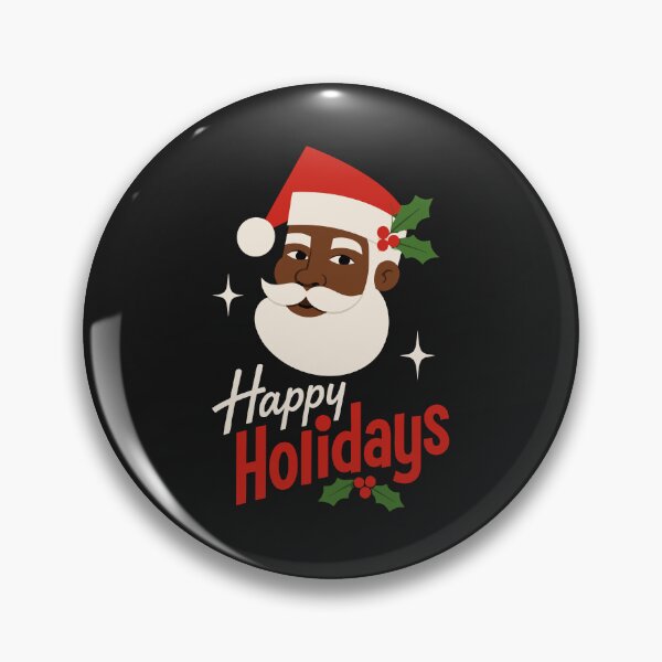 Item preview, Black Christmas Happy Holidays From Afrcian American Santa designed and sold by alenaz.
