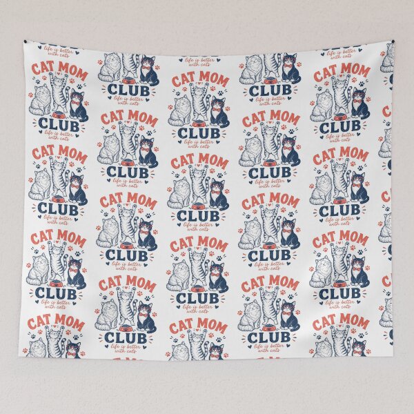 Item preview, Cat mom club designed and sold by Tiny-Love ⭐⭐⭐⭐⭐.