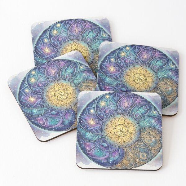 Item preview, Galaxy Nautilus Mandala Cosmic Spiral designed and sold by Dreamic.Art.