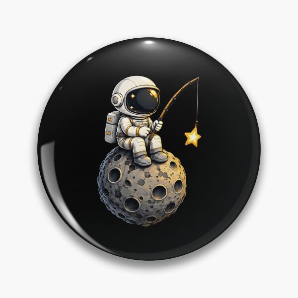 Item preview, Astronaut Fishing Star Space Graphic T-Shirt designed and sold by Phirivey.