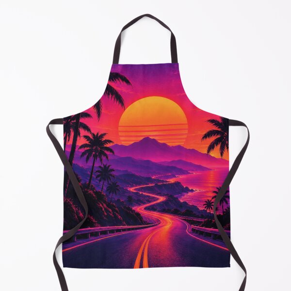 Item preview, Neon Sunset Highway Retro 80s designed and sold by i-corp.
