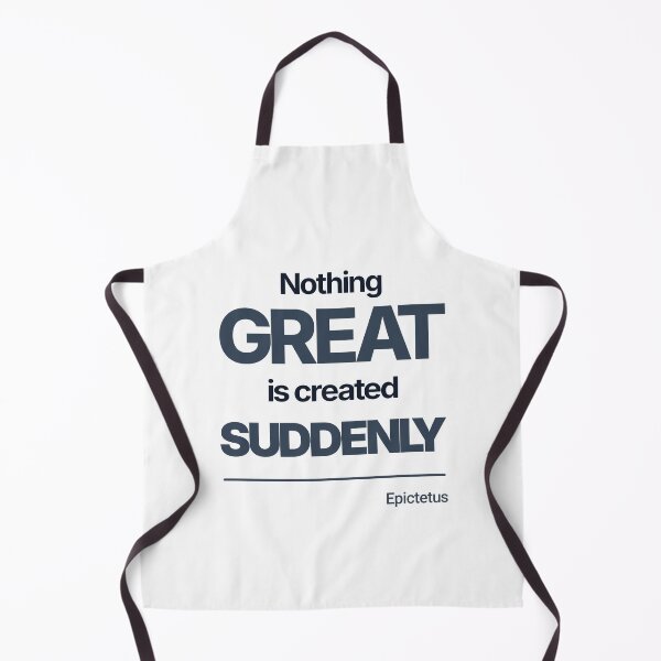 Item preview, Nothing Great Is Created Suddenly - Epictetus - Minimalist Style Stoic Quote - Dark Version designed and sold by Stoic Core.