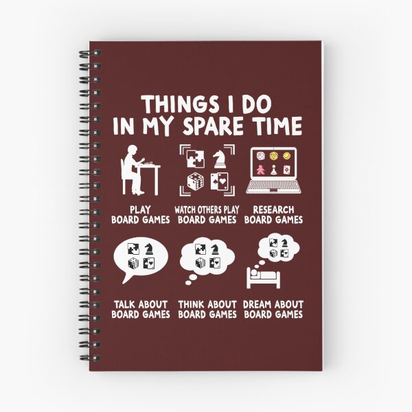 Item preview, Things I Do In My Spare Time Board Game designed and sold by RowenaGagnonz.