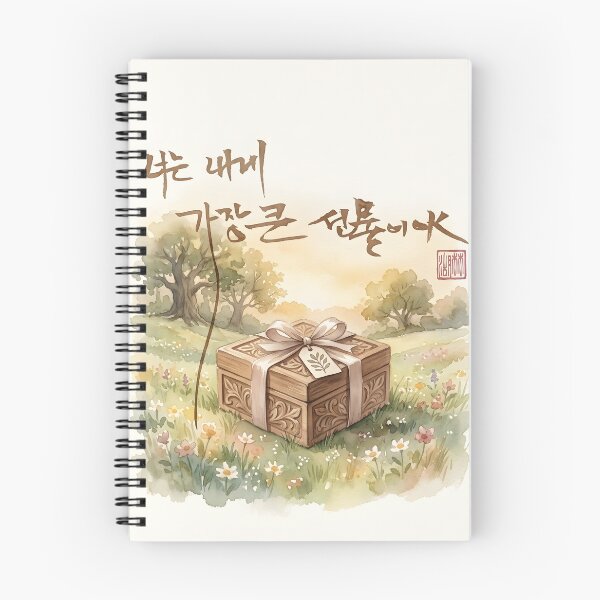 Item preview, You Are My Greatest Gift - Korean Calligraphy Illustration designed and sold by K-Brush.