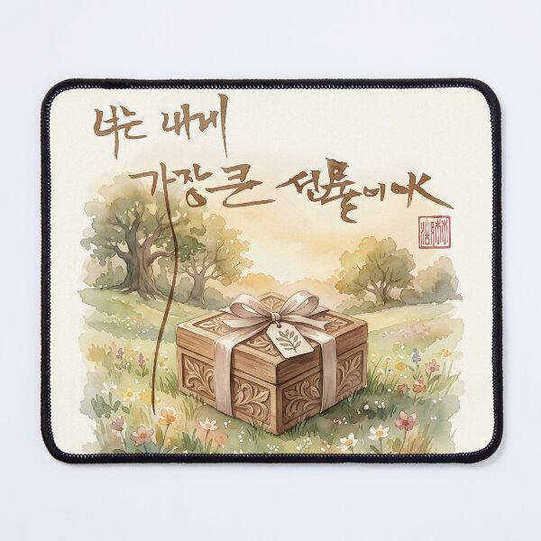 Item preview, You Are My Greatest Gift - Korean Calligraphy Illustration designed and sold by K-Brush.