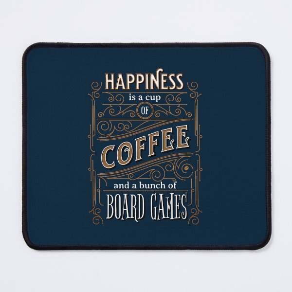 Item preview, Happiness Is Coffee And Board Games - Vintage Vibes designed and sold by RowenaGagnonz.