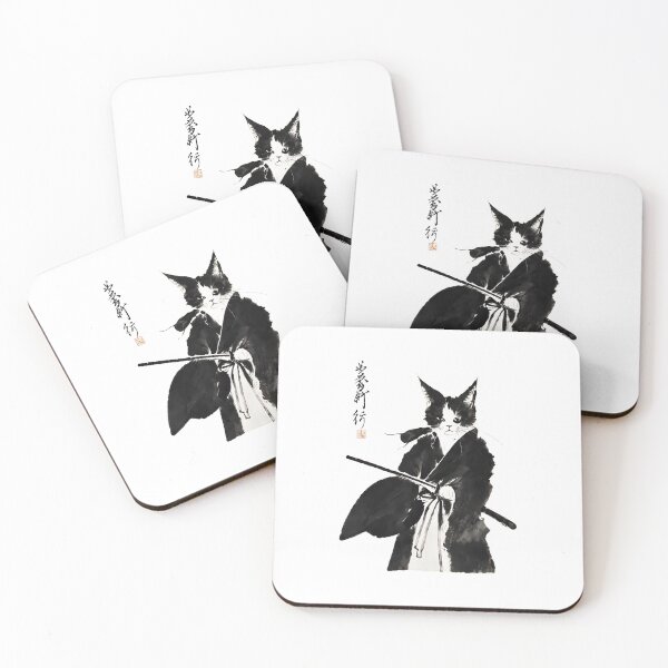 Item preview, Samurai cat designed and sold by SoyLamderma.