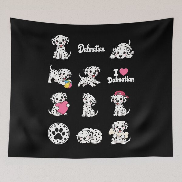 Item preview, Cute Dalmatian stickers and apparel design designed and sold by rafaeltto.