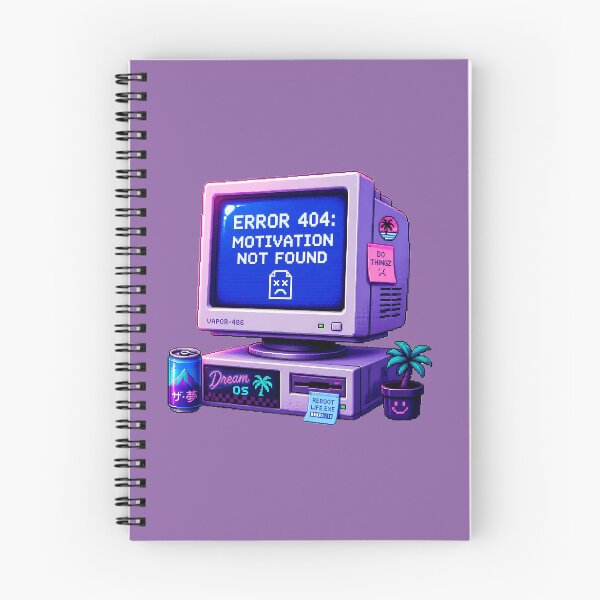 Item preview, Error 404 Motivation Not Found Pixel Art Sticker designed and sold by aysenism.