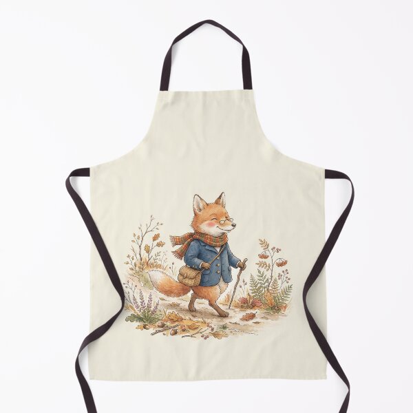 Item preview, Vintage Watercolor Gentleman Fox Walking in Autumn - Classic Storybook Art designed and sold by Pasteltone.