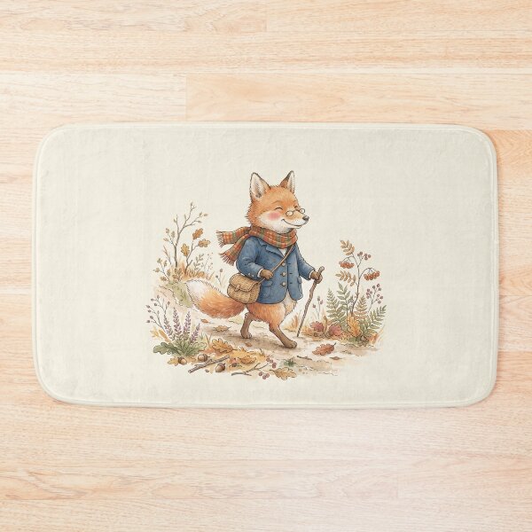Item preview, Vintage Watercolor Gentleman Fox Walking in Autumn - Classic Storybook Art designed and sold by Pasteltone.
