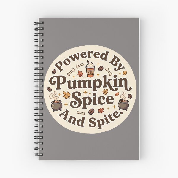 Item preview, Pumpkin Spice Sarcastic Skeleton Design designed and sold by NadinArtStudio.