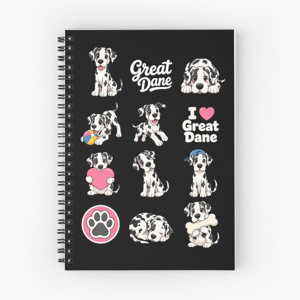 Item preview, Cute Great Dane stickers and apparel design designed and sold by rafaeltto.