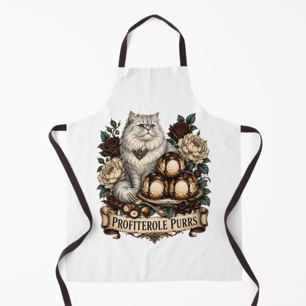 Item preview, Profiterole Purrs Persian Cat Dessert designed and sold by Old's Cool Cat Studio.