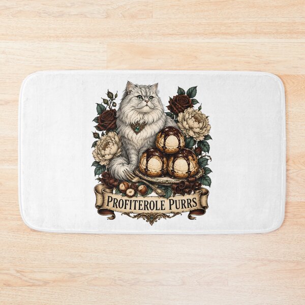Item preview, Profiterole Purrs Persian Cat Dessert designed and sold by Old's Cool Cat Studio.