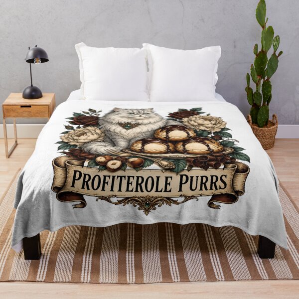Item preview, Profiterole Purrs Persian Cat Dessert designed and sold by Old's Cool Cat Studio.