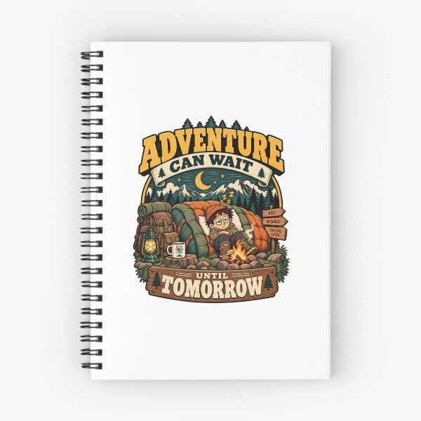 Item preview, Adventure Can Wait Until Tomorrow – Funny Camping Procrastination designed and sold by NarpLTD.