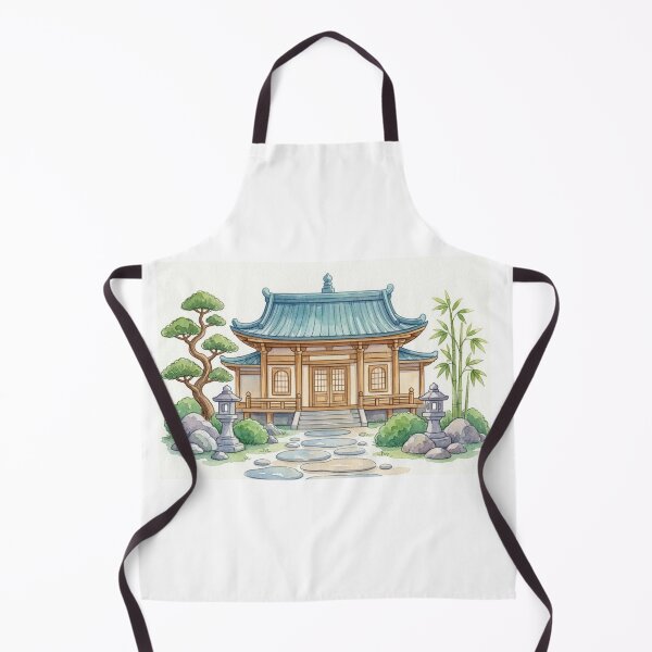 Item preview, Ilustración de un templo zen designed and sold by Dreamic.Art.