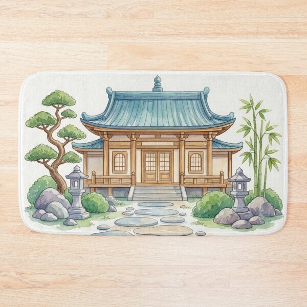 Artikelvorschau, Illustration eines Zen-Tempels entworfen und verkauft von Dreamic.Art.