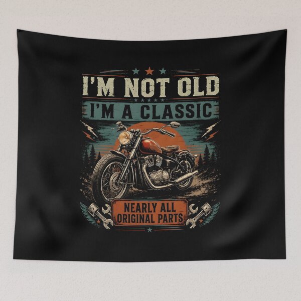 Item preview, I'm Not Old I'm A Classic Motorcycle T-Shirt designed and sold by MandrakeCreati.
