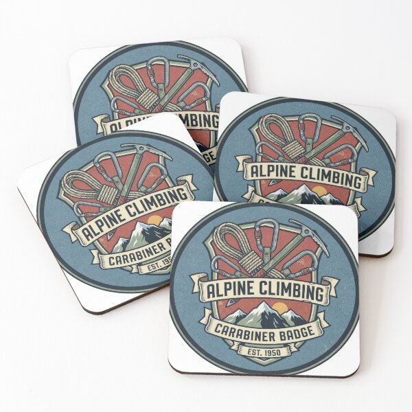 Item preview, Vintage Alpine Climbing Carabiner Badge Est 1950 designed and sold by Rahat3344.