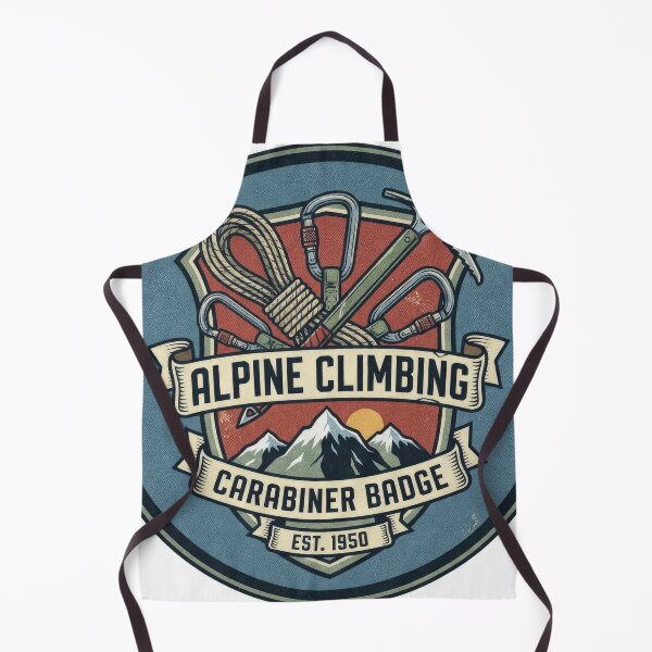 Item preview, Vintage Alpine Climbing Carabiner Badge Est 1950 designed and sold by Rahat3344.