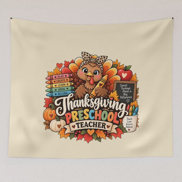 Item preview, Thanksgiving Preschool Teacher Gift Little Turkeys Fall Style designed and sold by Corvoria.