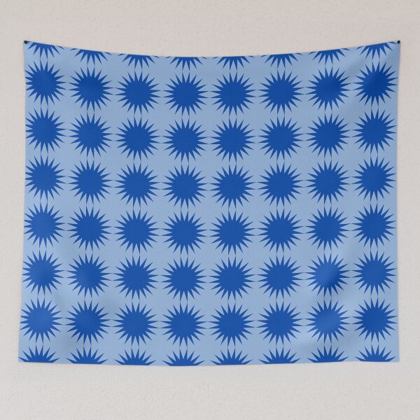 Item preview, Space Age Starburst – Minimalist Vintage Sunburst Pattern | Blue designed and sold by Frohyou.