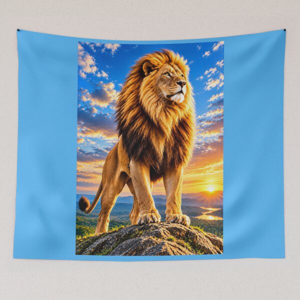 Item preview, Majestic Lion at Golden Sunset designed and sold by MagicCrystal.