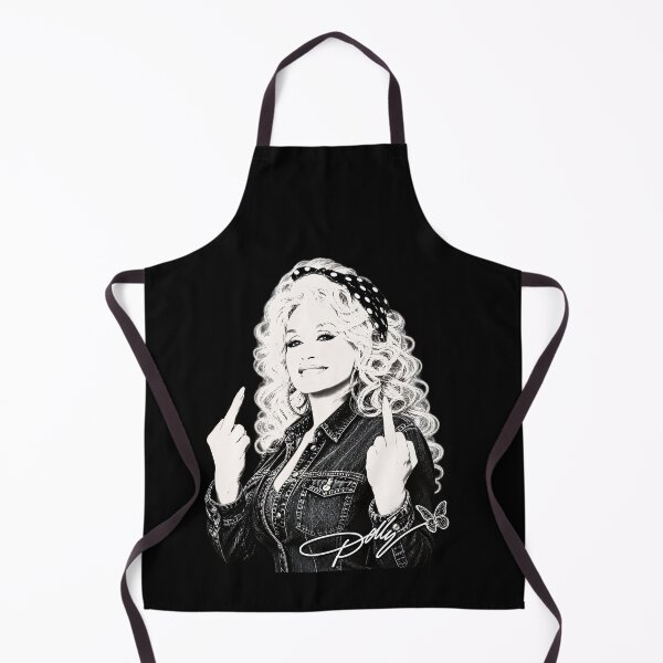 Item preview, Dolly Parton Middle Finger Funny,  Country Vintage Music Signature Classic designed and sold by Witchfoundart.