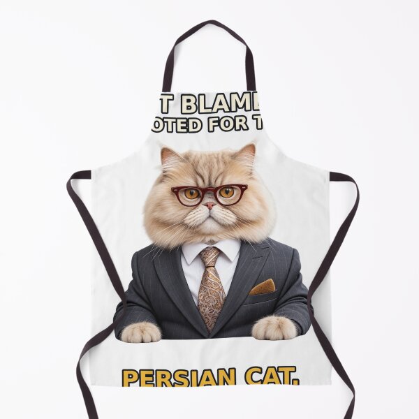 Item preview, Don’t Blame Me, I Voted for the Persian Cat – Suited Cat Election Joke designed and sold by Mirgonhood.