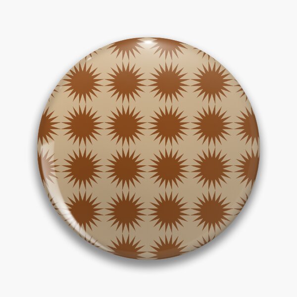 Artikelvorschau, Space Age Starburst – Minimalistisches Vintage-Sonnenstrahlenmuster | Braun entworfen und verkauft von Frohyou.