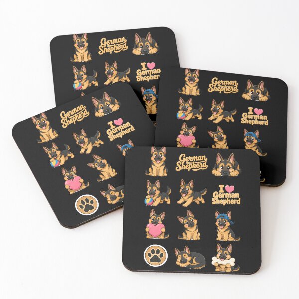 Item preview, Cute German Shepherd stickers and apparel design designed and sold by rafaeltto.