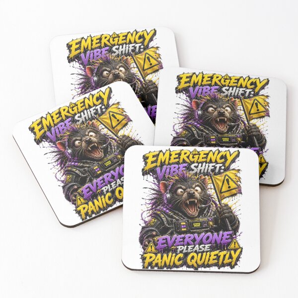 Item preview, Emergency Vibe Shift Everyone Please Panic Quietly Badger designed and sold by Sovereign Supply Co..