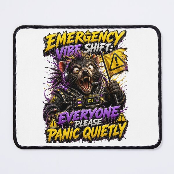 Item preview, Emergency Vibe Shift Everyone Please Panic Quietly Badger designed and sold by Sovereign Supply Co..