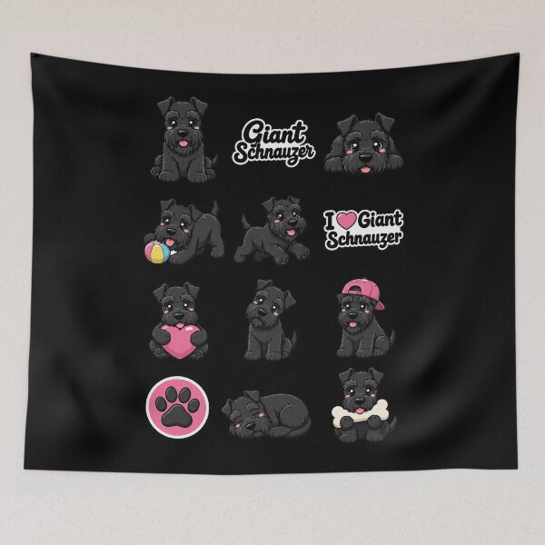 Item preview, Cute Giant Schnauzer stickers and apparel design designed and sold by rafaeltto.