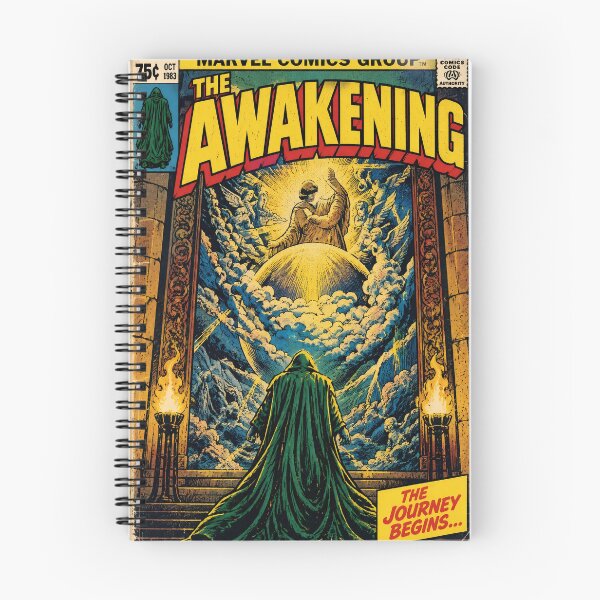 Item preview, The Awakening – Vintage 80s Cosmic Horror Comic Book Cover designed and sold by AS94 Creative Designs.