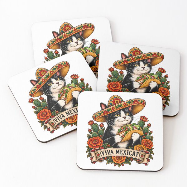 Item preview, Viva Mexicat Mexican Cat Taco designed and sold by Old's Cool Cat Studio.