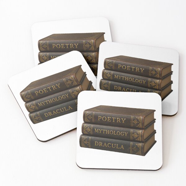 Item preview, Dark Academia Vintage Books Stack - Dracula Poetry Mythology designed and sold by aysenism.