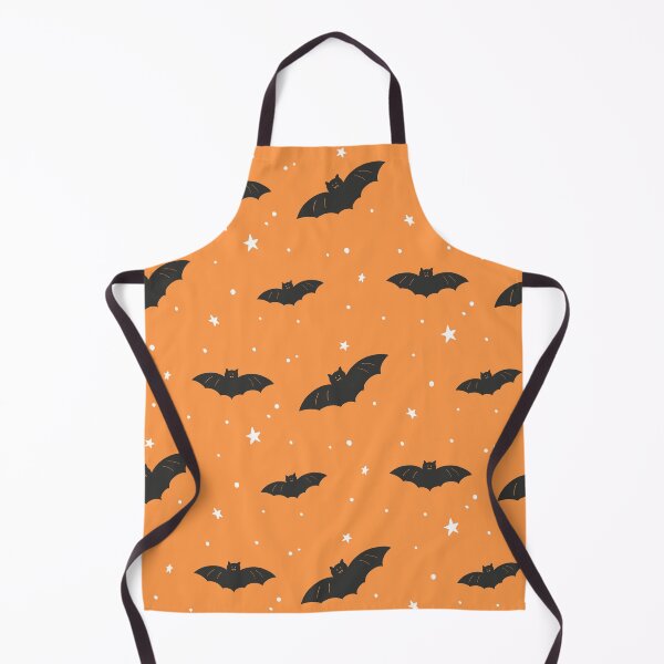 Item preview, Cute Orange Halloween Bat Pattern designed and sold by Flora-and-Fable.