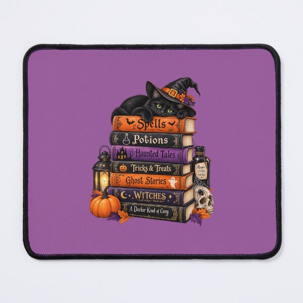 Item preview, Black Cat And Books designed and sold by Whimsy Petal and Co..