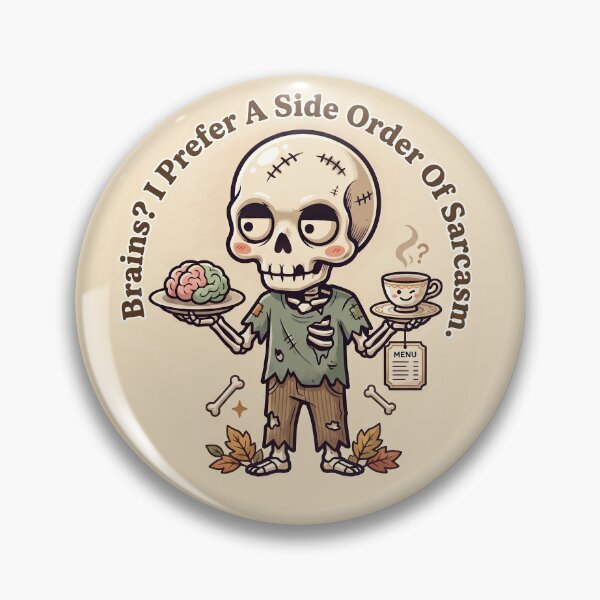 Item preview, Sarcastic Zombie Skeleton Design designed and sold by NadinArtStudio.