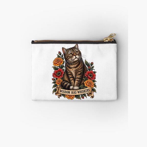 Item preview, Wisdom Has Whiskers Senior Cat designed and sold by Old's Cool Cat Studio.
